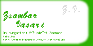 zsombor vasari business card